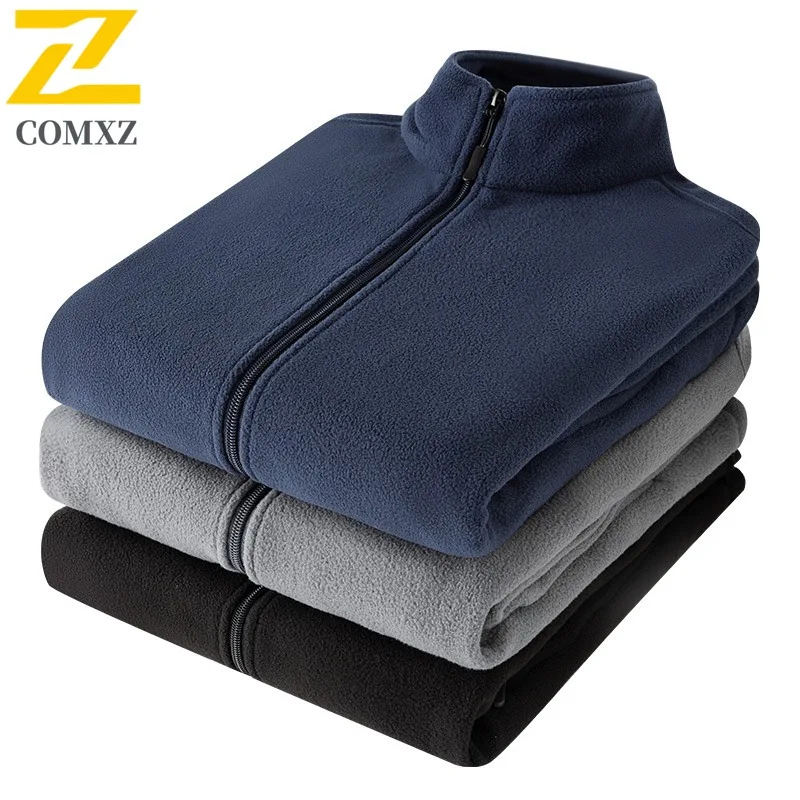 COMXZ Fleece Lined Men Jacket Thickened Outdoor Journey Wind Resistant Coat Pure Color Stand Collar Light Winter Men Outerwear
COMXZ Fleece Lined Men Jacket Thickened Outdoor Journey Wind Resistant Coat Pure Color Stand Collar Light Winter Men Outerwear