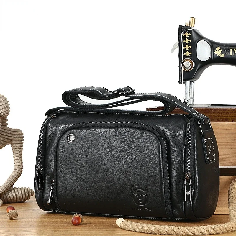 Men's Crossbody Large Capacity Soft Genuine Cow Leather Casual Sports Gym Shoulder Message Bag
Men's Crossbody Large Capacity Soft Genuine Cow Leather Casual Sports Gym Shoulder Message Bag