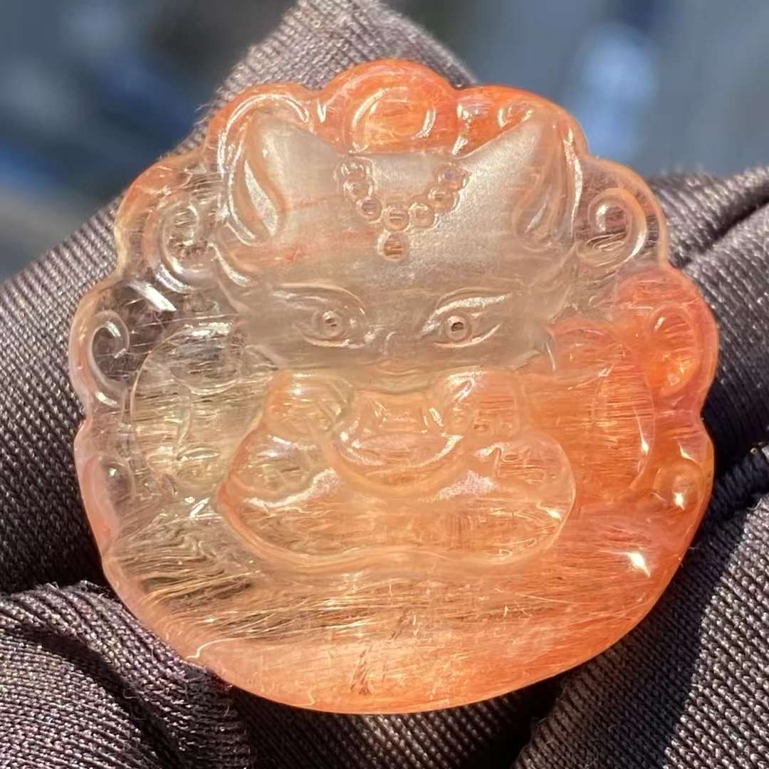 Natural Red Rutilated Quartz Pendant Oval Rutilated Quartz Jewelry 28*28*13mm Men Women Brazil AAAAAAA
Natural Red Rutilated Quartz Pendant Oval Rutilated Quartz Jewelry 28*28*13mm Men Women Brazil AAAAAAA