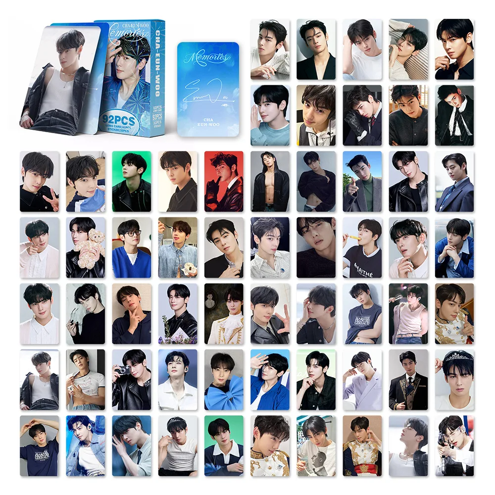 92Pcs/Set Astro Idol Cha EunWoo New Series HD Printd Lomo Cards High Quality Photocards MoonBin MJ JINJIN Rocky SANHA Fans Gift
92Pcs/Set Astro Idol Cha EunWoo New Series HD Printd Lomo Cards High Quality Photocards MoonBin MJ JINJIN Rocky SANHA Fans Gift