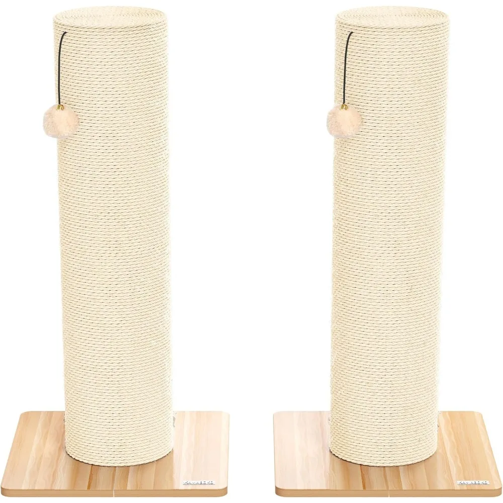 KAMABOKO 29.5" Cat Scratching Post, 7.5" Ultra-Large Diameter Natural Sisal Cat Scratch Post, Scratch-Resistant Tall Cat Scratch
KAMABOKO 29.5" Cat Scratching Post, 7.5" Ultra-Large Diameter Natural Sisal Cat Scratch Post, Scratch-Resistant Tall Cat Scratch