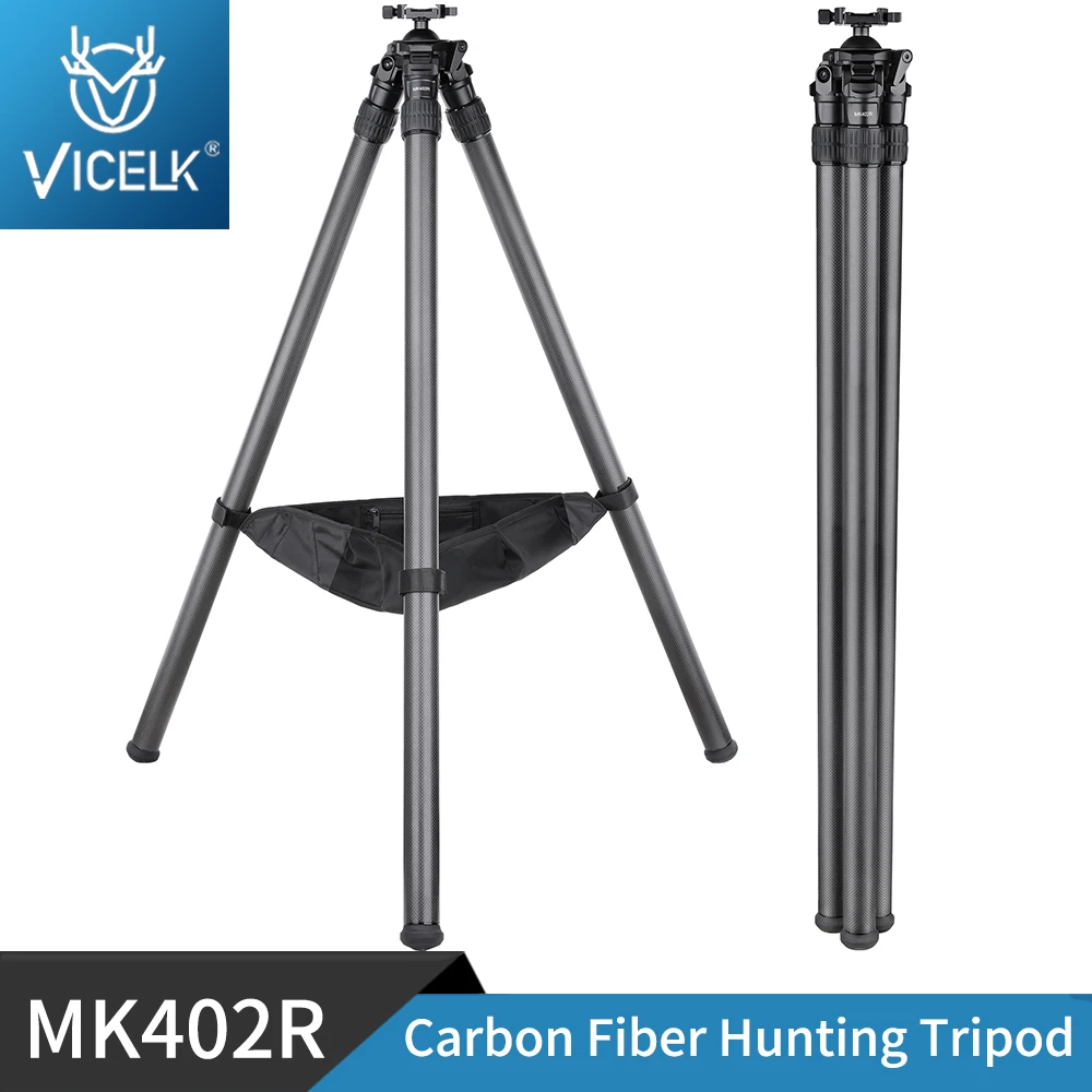 VICELK MK402R 71" Carbon Fiber Tripod for Hunting,52MM Ballhead with Arca Swiss Quick Release Plate for Outdoor, Load 30kg
VICELK MK402R 71" Carbon Fiber Tripod for Hunting,52MM Ballhead with Arca Swiss Quick Release Plate for Outdoor, Load 30kg