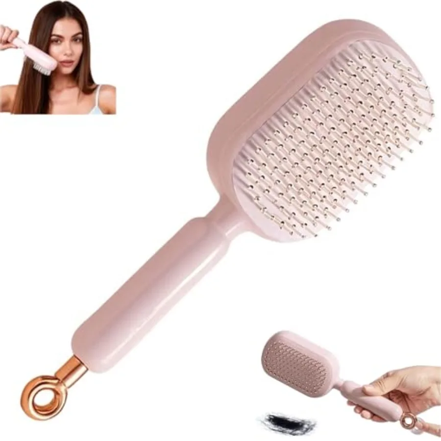 Self Cleaning Hair Brush, 2026 Upgrade Retractable Cushion Massage Comb, Anti Static Self Cleaning Hair Brush, Hairs Styling To
Self Cleaning Hair Brush, 2026 Upgrade Retractable Cushion Massage Comb, Anti Static Self Cleaning Hair Brush, Hairs Styling To