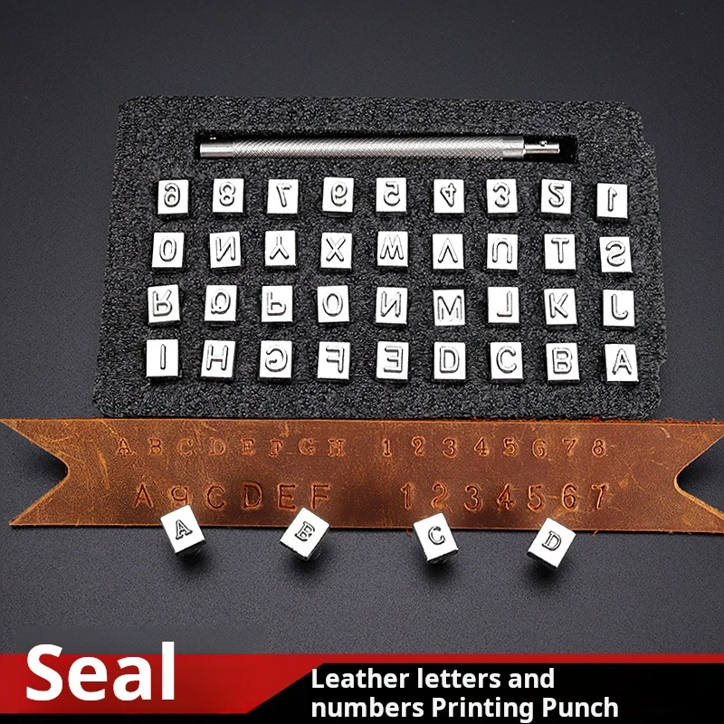 Molds 36 Stamps Handmade Leather Carving Vegetable Tanned Digital Printing Art English Letters Punch Tools Emboss Stamping Die
Molds 36 Stamps Handmade Leather Carving Vegetable Tanned Digital Printing Art English Letters Punch Tools Emboss Stamping Die