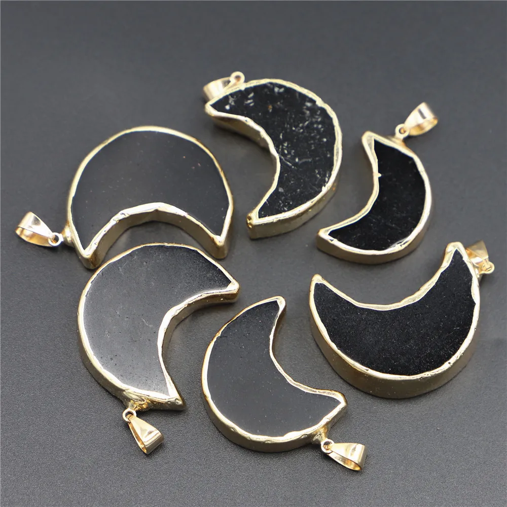 Brand New Natural Original Beautiful Black Moon Crescent Tourmaline Pendant DIY Jewelry Making Necklace 4pcs Free Shipping
Brand New Natural Original Beautiful Black Moon Crescent Tourmaline Pendant DIY Jewelry Making Necklace 4pcs Free Shipping