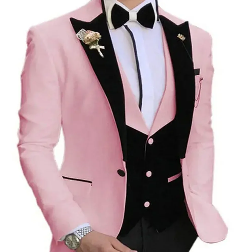 Jacket+Vest+Pant 3 Piece Men's Casual Business Tuxedo Slim Fit Groomsmen Smoking Wedding Dance Plus Size Suit Set
Jacket+Vest+Pant 3 Piece Men's Casual Business Tuxedo Slim Fit Groomsmen Smoking Wedding Dance Plus Size Suit Set