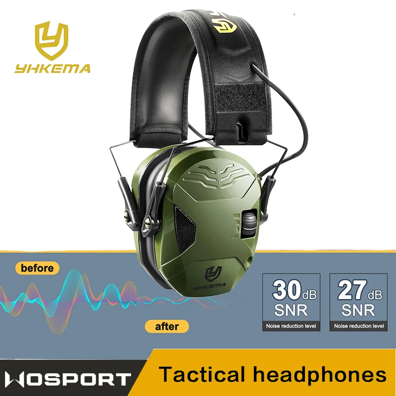 Shooting earmuffs, electronic hearing protection headphones, tactical noise reduction headphones for air gun shooting training 
Shooting earmuffs, electronic hearing protection headphones, tactical noise reduction headphones for air gun shooting training