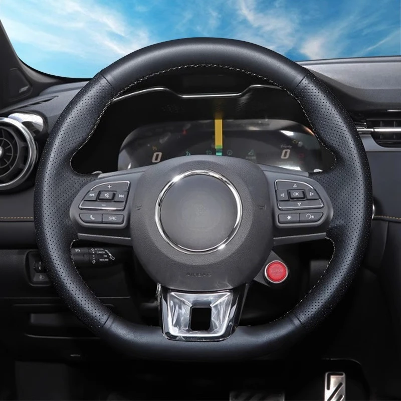 DIY Hand Sewn Anti Slip Breathable Leather Steering Wheel Cover Wrap For MG 3 5 6 HS ZS Car Interior Accessories
DIY Hand Sewn Anti Slip Breathable Leather Steering Wheel Cover Wrap For MG 3 5 6 HS ZS Car Interior Accessories