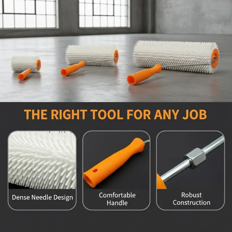 10/16/24CM Defoaming Drum Brush Spike Roller Latex Floor Self Compound Roller Leveling Screed Spiked Roller Paint Brush Roll
10/16/24CM Defoaming Drum Brush Spike Roller Latex Floor Self Compound Roller Leveling Screed Spiked Roller Paint Brush Roll