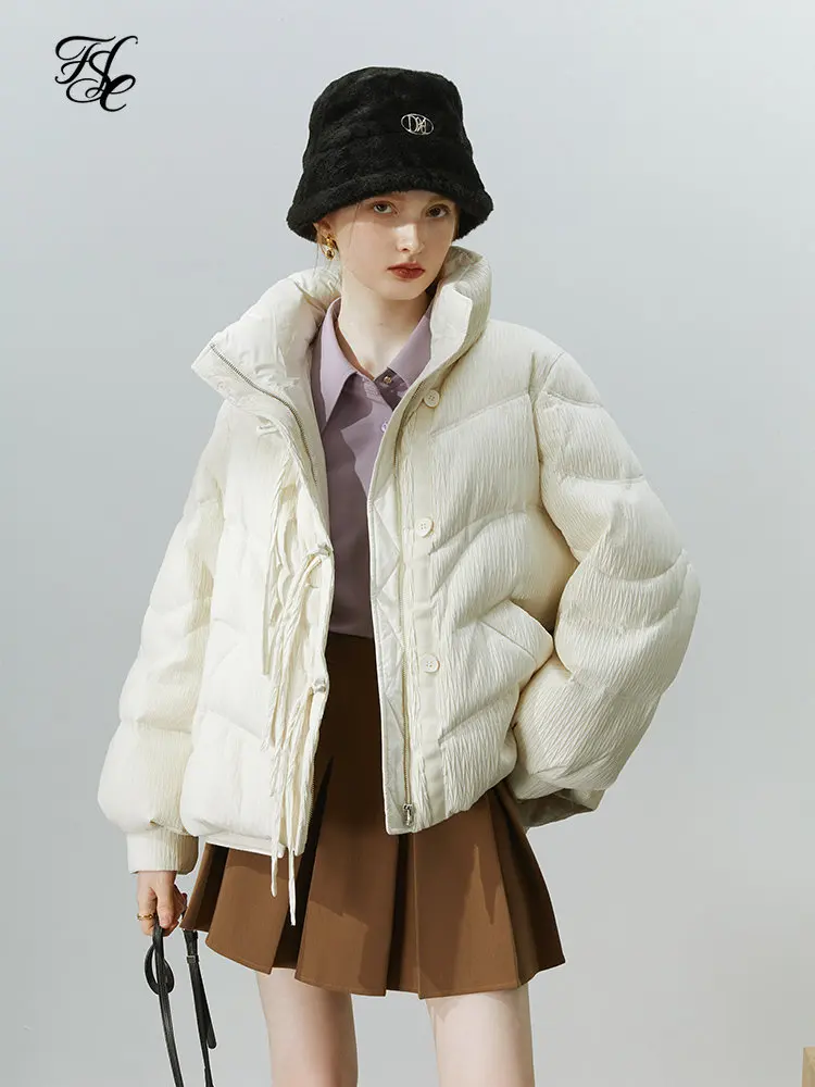 FSLE 127~155G 90% White Duck Down Women Down Jackets Chinese Style Textured Pleated Down Jacket 2022 Winter New Ribbon Coat
FSLE 127~155G 90% White Duck Down Women Down Jackets Chinese Style Textured Pleated Down Jacket 2022 Winter New Ribbon Coat