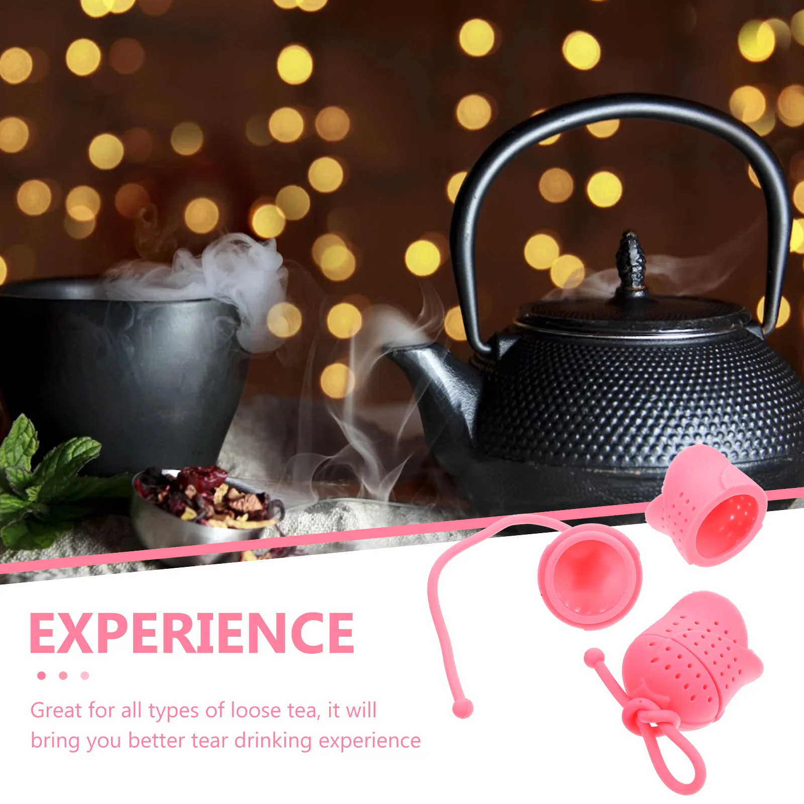 2 Pcs Silicone Rose Tea Bag Steeper for Loose Leaf Infuser Infusers Filter Flower Fillable Bags Teapot Coffee Strainer
2 Pcs Silicone Rose Tea Bag Steeper for Loose Leaf Infuser Infusers Filter Flower Fillable Bags Teapot Coffee Strainer