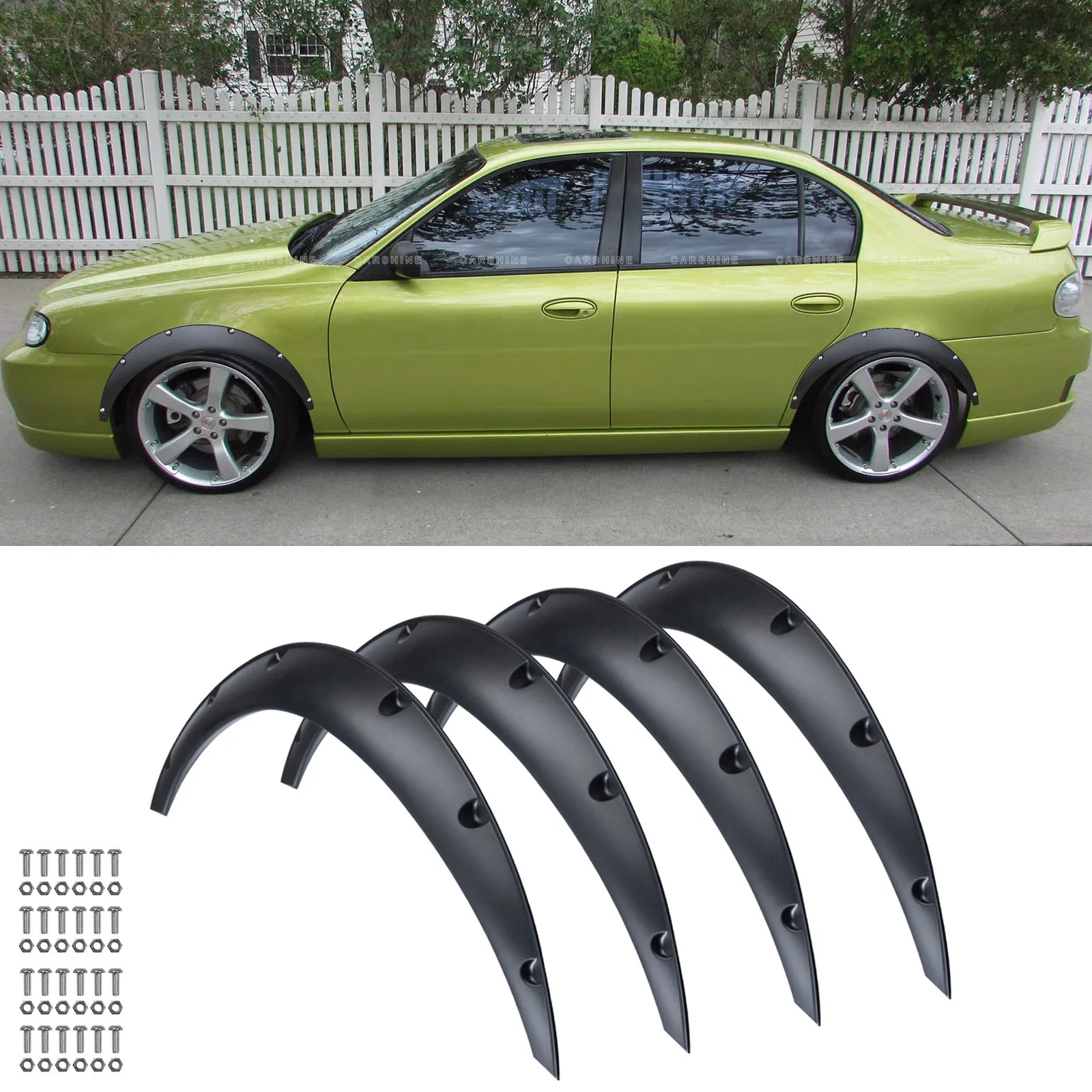 For Chevrolet Malibu 4Pcs 3.5" Wheel Arches Fender Flares Extra Wide Body Kit
For Chevrolet Malibu 4Pcs 3.5" Wheel Arches Fender Flares Extra Wide Body Kit