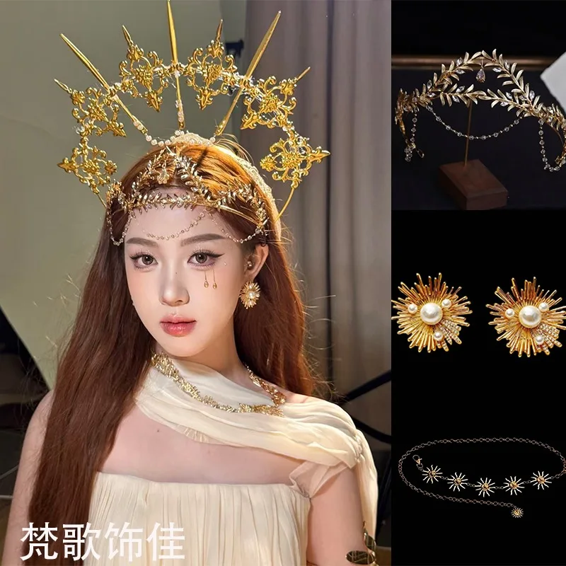 HQ Madonna Halo Hair Accessories Crown Headband Dark Gothic Hairwear High Quality Cosplay Headdress Luxury Head Jewelry Gifts
HQ Madonna Halo Hair Accessories Crown Headband Dark Gothic Hairwear High Quality Cosplay Headdress Luxury Head Jewelry Gifts