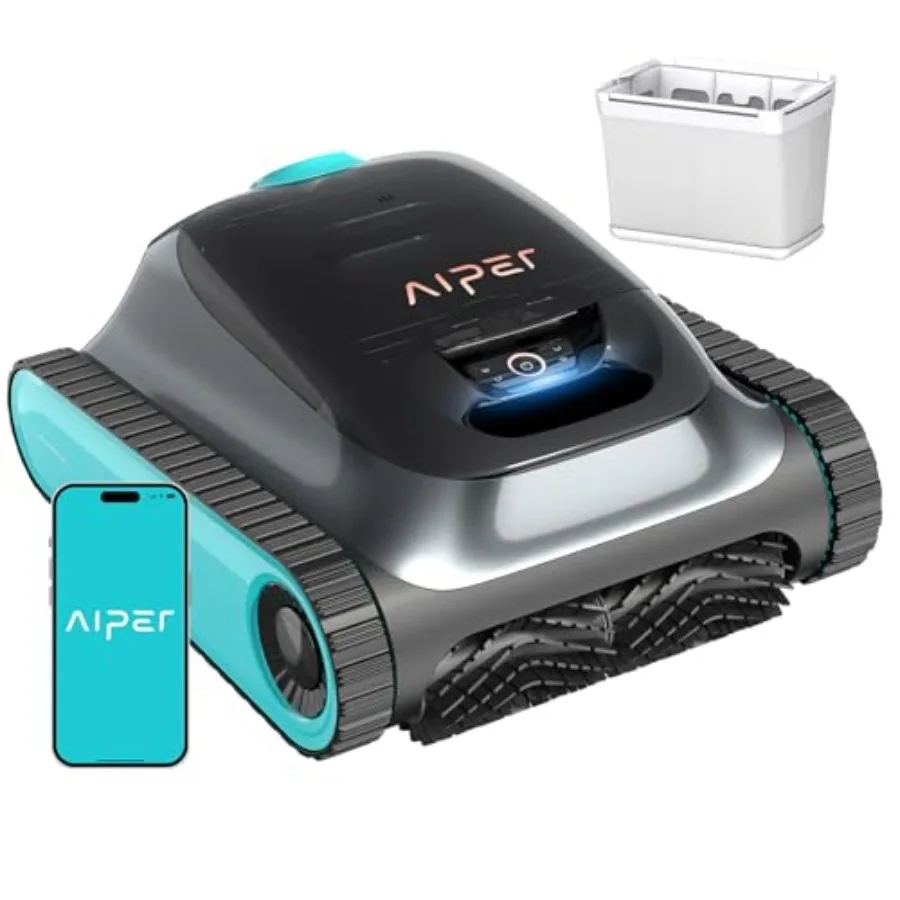 Scuba S1 Robotic Pool Cleaner for inground pools, ABS plastic, gray, 270 min runtime with weekly custom cleaning plan and 11-se
Scuba S1 Robotic Pool Cleaner for inground pools, ABS plastic, gray, 270 min runtime with weekly custom cleaning plan and 11-se