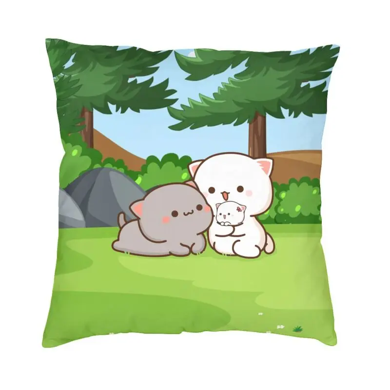 Peach And Goma Family Cushion Cover Two Side Print Couple Mochi Cat Throw Pillow Case for Car Cool Pillowcase Decoration
Peach And Goma Family Cushion Cover Two Side Print Couple Mochi Cat Throw Pillow Case for Car Cool Pillowcase Decoration