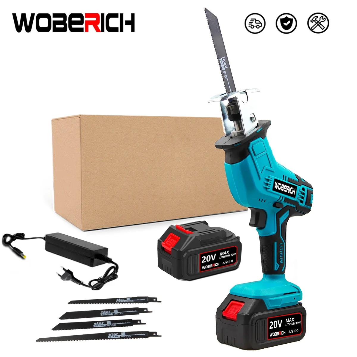 Cordless Reciprocating Saw 18V Adjustable Speed Cutting Bandsaw Electric Saw Wood Metal PVC Pipe Cutting fit Makita 18v Battery
Cordless Reciprocating Saw 18V Adjustable Speed Cutting Bandsaw Electric Saw Wood Metal PVC Pipe Cutting fit Makita 18v Battery