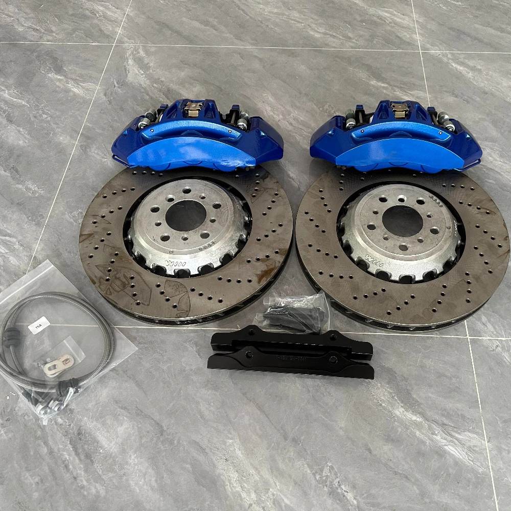 Brake Caliper Kit Front 6 Pistons + 380mm Disc Brakes and Rear 4 Pistons + 380mm Disc Brakes for Model F Chassis F10/f15/F16
Brake Caliper Kit Front 6 Pistons + 380mm Disc Brakes and Rear 4 Pistons + 380mm Disc Brakes for Model F Chassis F10/f15/F16