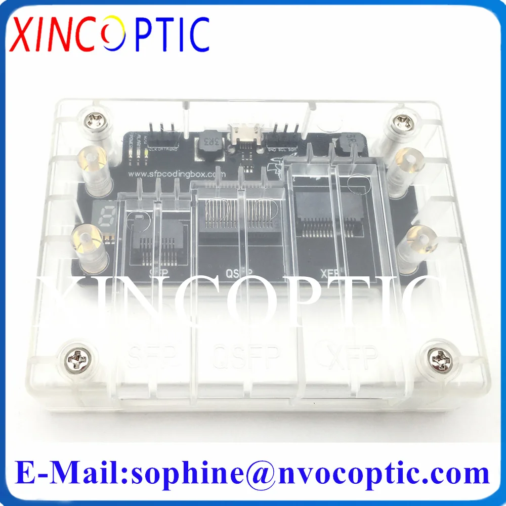 Модуль оптического приемопередатчика 1,25/10G SFP/SFP+/XFP/QSFP EEPROM Плата управления/прочтителем Программатора Кодирующая коробка, чтение/изменение/экранирующий код
Модуль оптического приемопередатчика 1,25/10G SFP/SFP+/XFP/QSFP EEPROM Плата управления/прочтителем Программатора Кодирующая коробка, чтение/изменение/экранирующий код