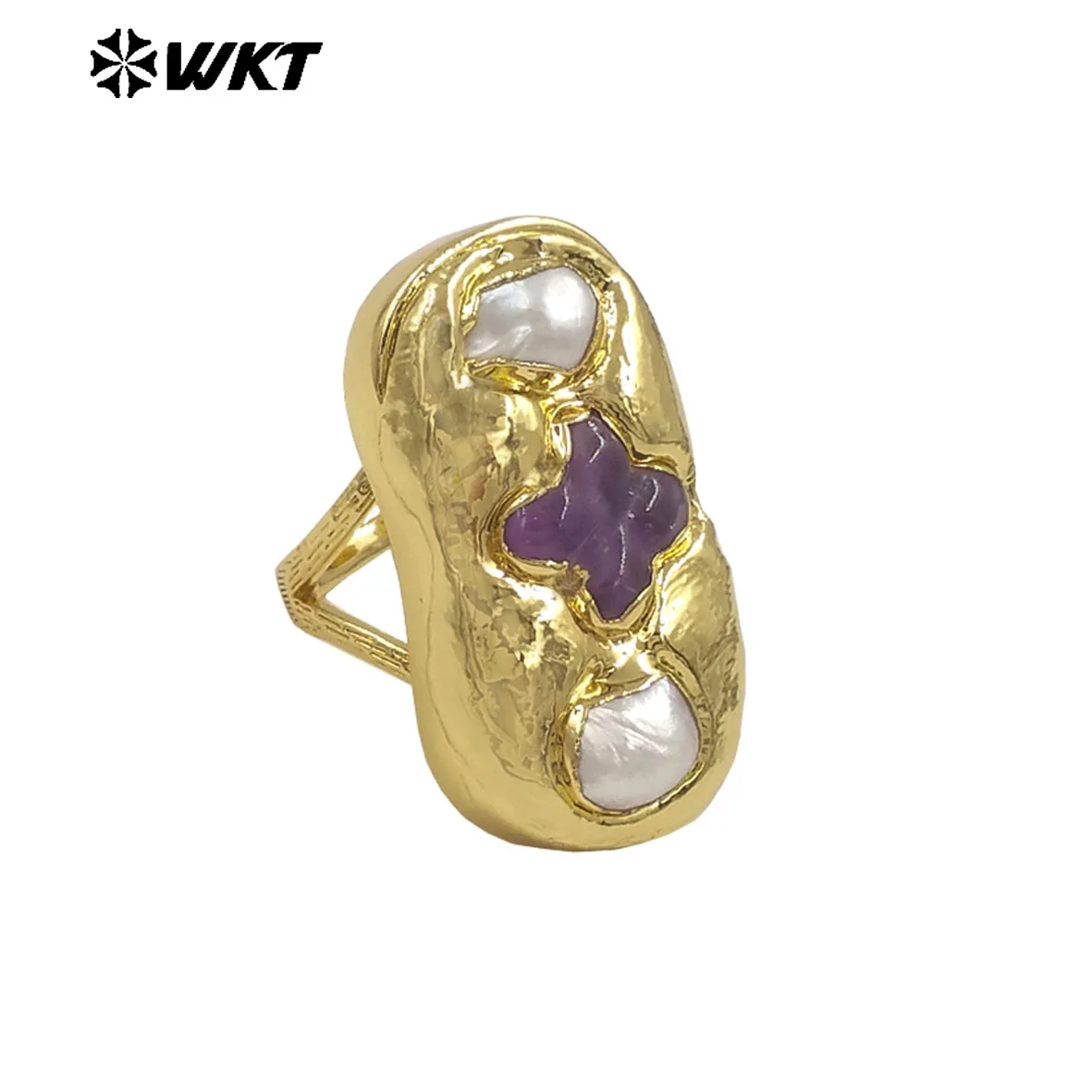 WT-MPR154 Эксклюзивный дизайн, позолоченный аметист, натуральный драгоценный камень и пресноводный жемчуг, прямоугольные кольца с крестом для вечерние ювелирных изделий 
WT-MPR154 Эксклюзивный дизайн, позолоченный аметист, натуральный драгоценный камень и пресноводный жемчуг, прямоугольные кольца с крестом для вечерние ювелирных изделий