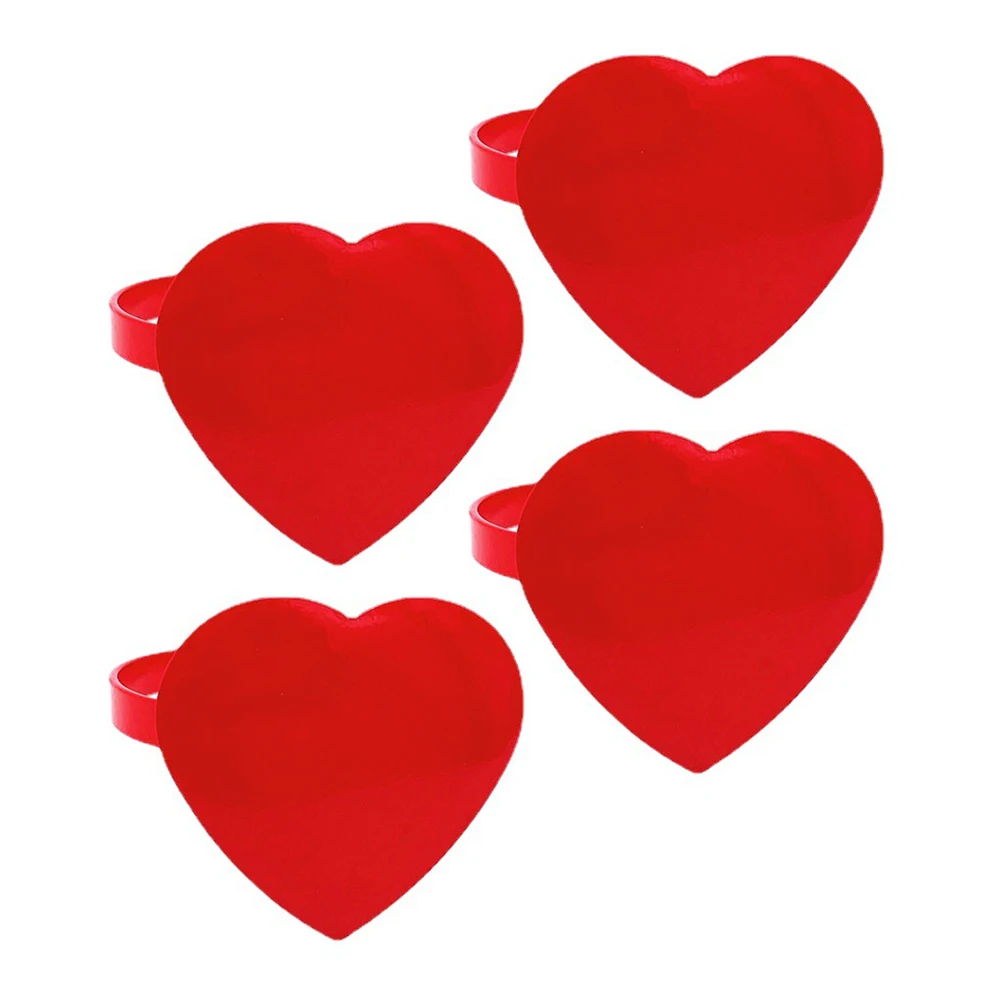 4 Pcs Heart Valentine'S Day Napkin Holder Napkin Rings Valentine's Day Table Decoration Wedding Banquet Party
4 Pcs Heart Valentine'S Day Napkin Holder Napkin Rings Valentine's Day Table Decoration Wedding Banquet Party