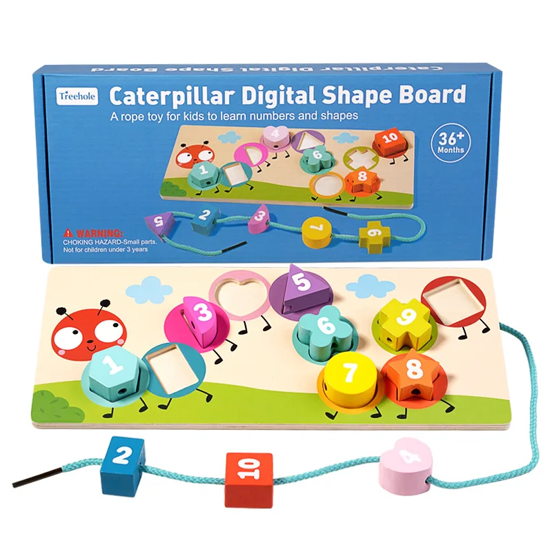 Montessori Geometric Shape Matching Game Baby Threading Game Number Color Cognition Fine Motor Skills Training Educational Toys
Montessori Geometric Shape Matching Game Baby Threading Game Number Color Cognition Fine Motor Skills Training Educational Toys