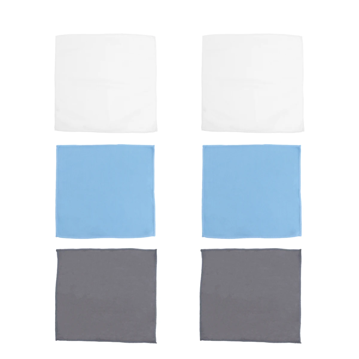 6pcs Microfiber Glass Cleaning Towels Wine Glass Polishing Cloth Drying Towels for Stemware Dishes (White+Blue+Grey)
6pcs Microfiber Glass Cleaning Towels Wine Glass Polishing Cloth Drying Towels for Stemware Dishes (White+Blue+Grey)