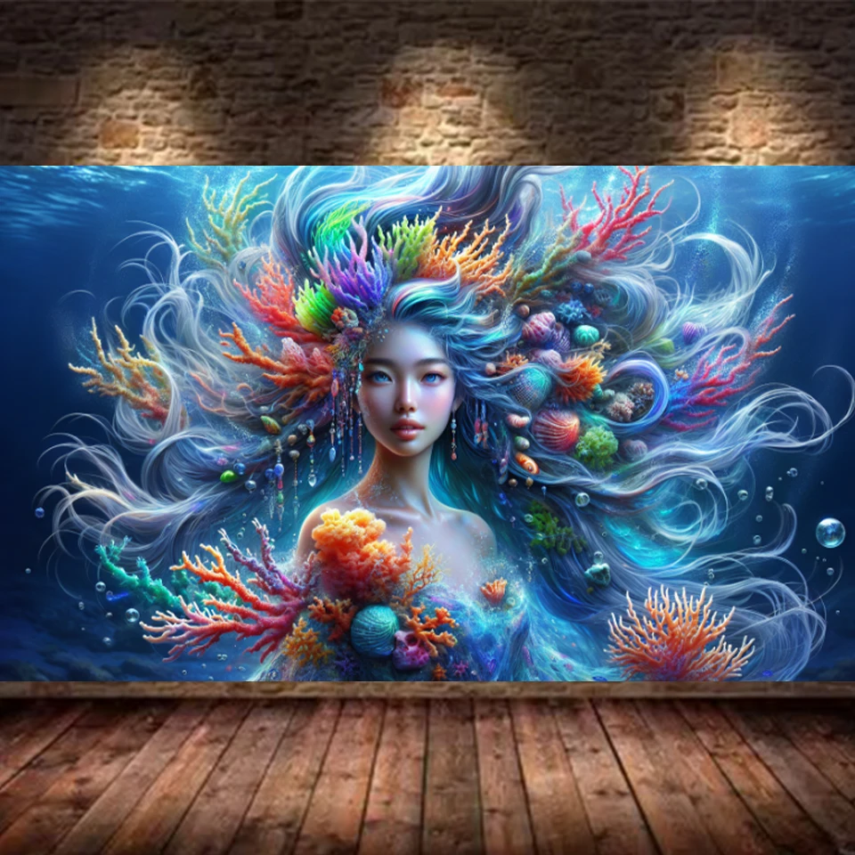 5D DIY Diamond Painting Fairy Sea Girl Diamond Embroidery Coral Diamond Art Water Diamond Mosaic Home Decoration Gift Picture
5D DIY Diamond Painting Fairy Sea Girl Diamond Embroidery Coral Diamond Art Water Diamond Mosaic Home Decoration Gift Picture