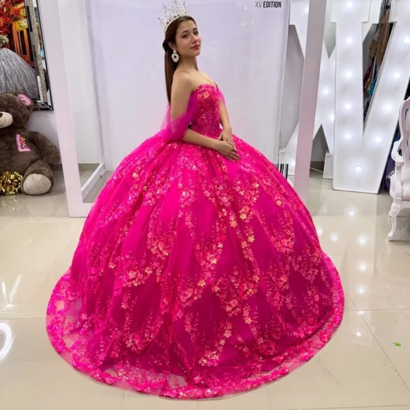 Customized Shiny Rose Red Quinceanera Dresses Off the Shoulder glitter applique Long tail Tull Vestido 15 Quinceanera
Customized Shiny Rose Red Quinceanera Dresses Off the Shoulder glitter applique Long tail Tull Vestido 15 Quinceanera