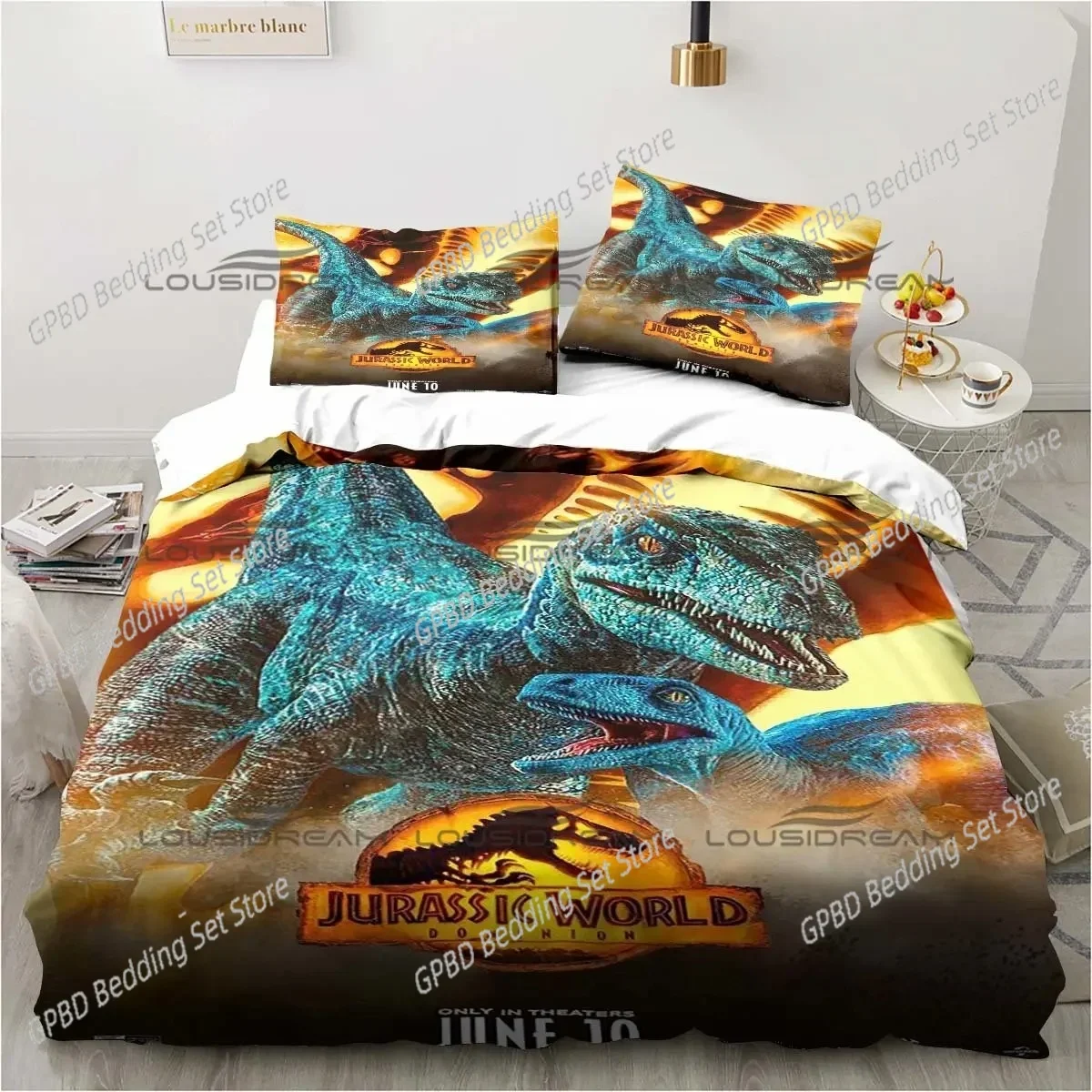 Jurassic Park Bedding Dinasours Twin Bedding Set 3 Piece Comforter Set Bed Duvet Cover Double King Cover Home Textile
Jurassic Park Bedding Dinasours Twin Bedding Set 3 Piece Comforter Set Bed Duvet Cover Double King Cover Home Textile