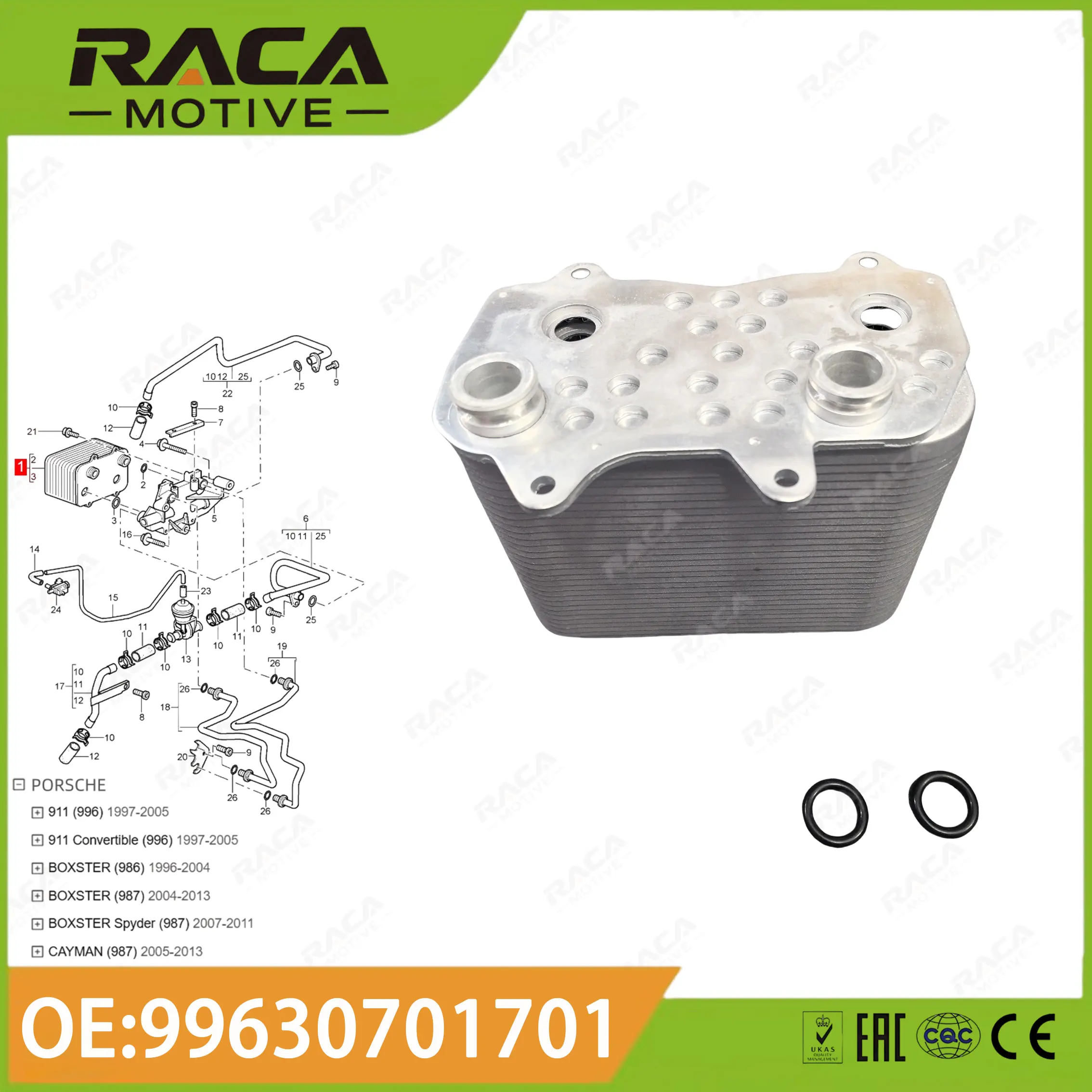 High-Quality Gasoline Transmission Oil Cooler Radiator Suitable for Porsche 911 996 99-01 Boxster 986 987 97-08 Cayman 987 Dohc 99630701700 99630701701
High-Quality Gasoline Transmission Oil Cooler Radiator Suitable for Porsche 911 996 99-01 Boxster 986 987 97-08 Cayman 987 Dohc 99630701700 99630701701