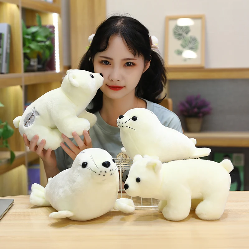 Adorable Polar Bear & Seal Plush Toy Soft Stuffed Arctic Animal Doll Cute Birthday Christmas Gift for Kids Boy Girls Decor
Adorable Polar Bear & Seal Plush Toy Soft Stuffed Arctic Animal Doll Cute Birthday Christmas Gift for Kids Boy Girls Decor