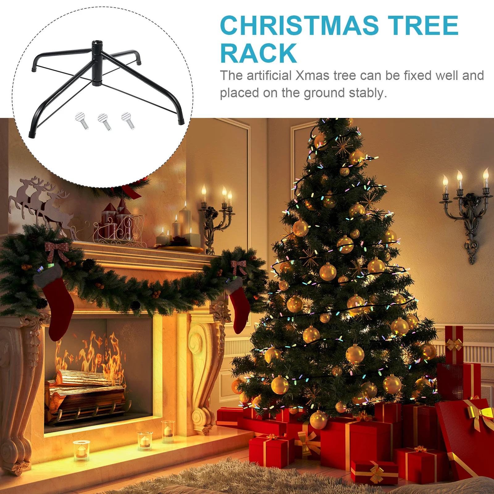 1Pcs Metal Xmas Tree Rack Green Iron Artificial Christmas Tree Stand Stable Base for Holiday Christmas Supplies
1Pcs Metal Xmas Tree Rack Green Iron Artificial Christmas Tree Stand Stable Base for Holiday Christmas Supplies