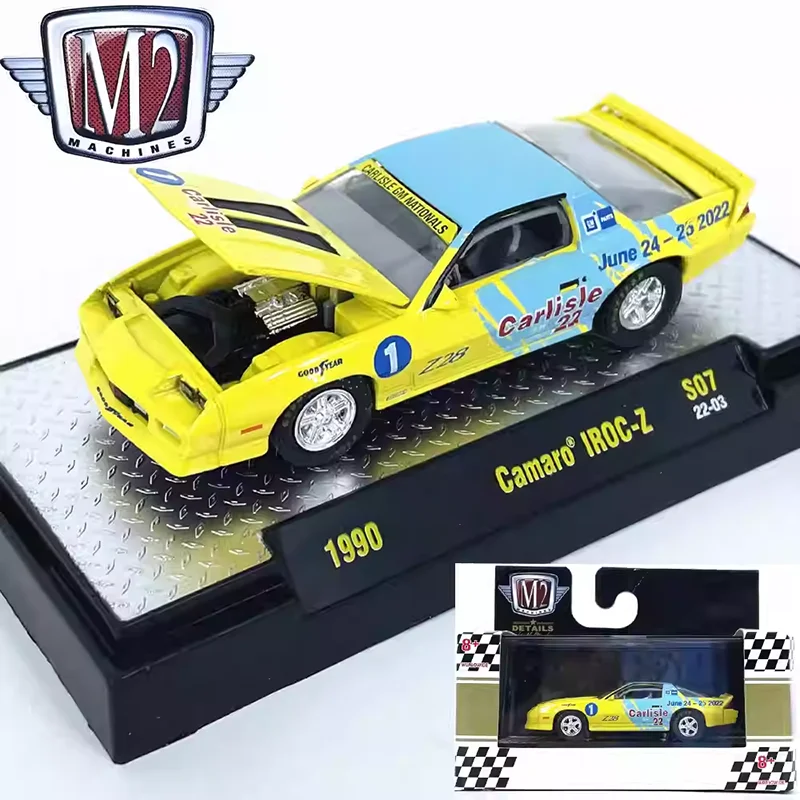M2 масштаб 1/64 1990 Camaro IROC-Z модель автомобиля из сплава, статическая коллекция, украшенные праздничными подарками, игрушки
M2 масштаб 1/64 1990 Camaro IROC-Z модель автомобиля из сплава, статическая коллекция, украшенные праздничными подарками, игрушки