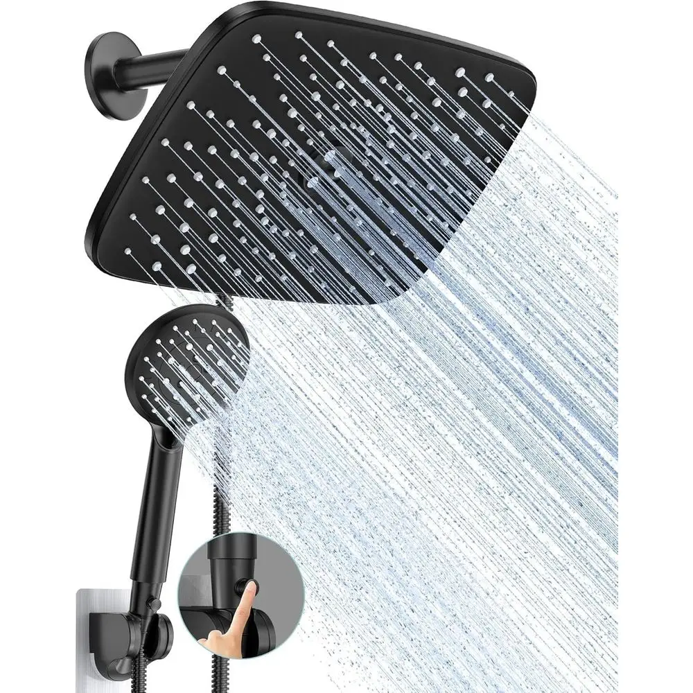 11.8 Inch Rain Shower Head with Handheld High Pressure Dual Shower Heads with 5 Modes Handheld Spray Combo Wide Rainfall Showerh
11.8 Inch Rain Shower Head with Handheld High Pressure Dual Shower Heads with 5 Modes Handheld Spray Combo Wide Rainfall Showerh