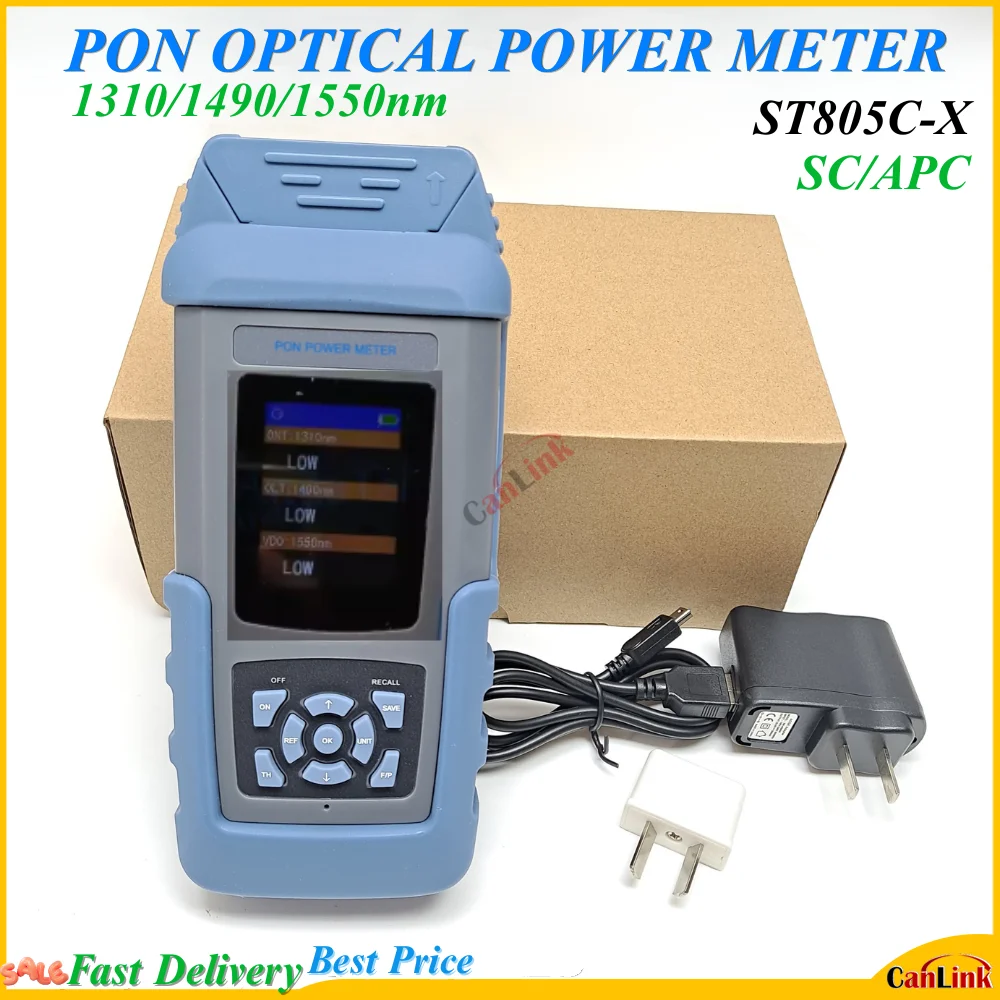 Измеритель мощности оптического волокна SENTER ST805C-X 1310/1490/1550 нм SC/APC GPON EPON XPON PON для строительных работ
Измеритель мощности оптического волокна SENTER ST805C-X 1310/1490/1550 нм SC/APC GPON EPON XPON PON для строительных работ