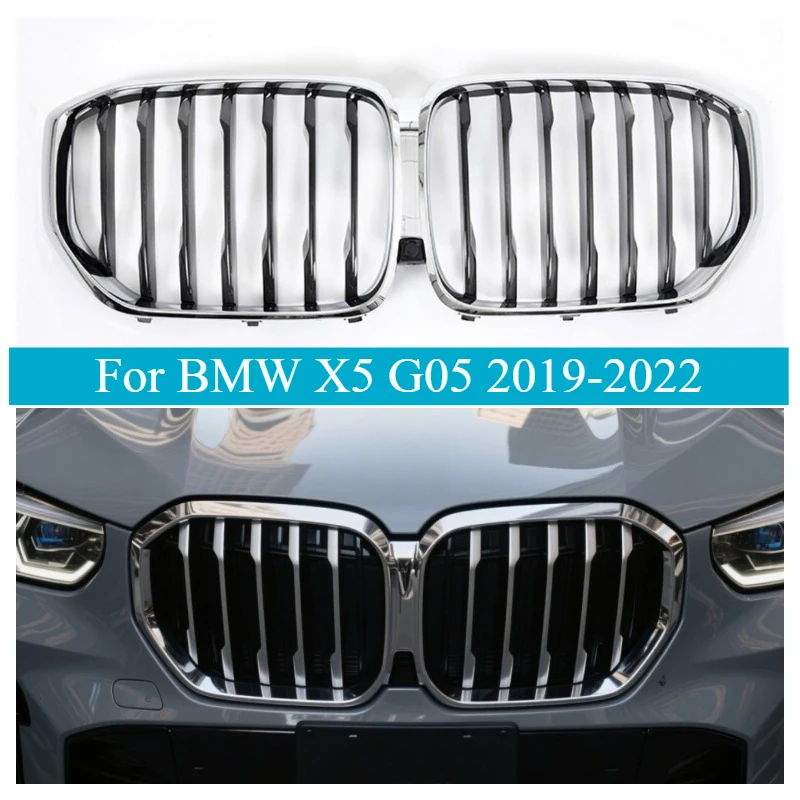 For BMW X5 G05 2019-2022 Gloss Black Grille Set Single Double Slat Kidney Grilles Direct Front Grille Replacement OEM Style
For BMW X5 G05 2019-2022 Gloss Black Grille Set Single Double Slat Kidney Grilles Direct Front Grille Replacement OEM Style