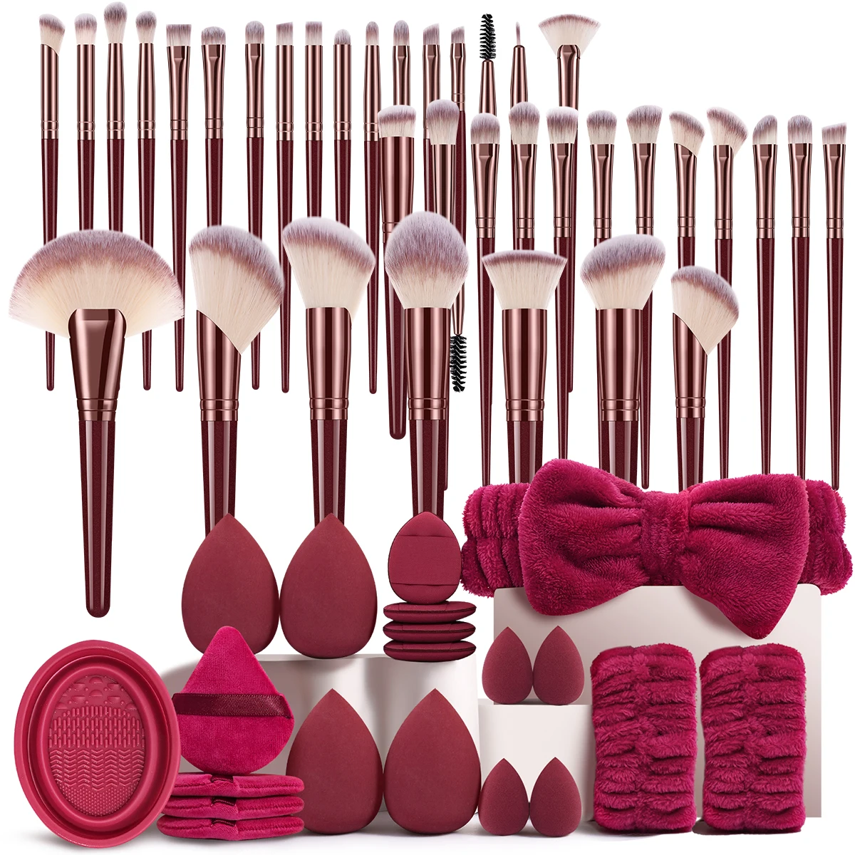 56PCS Makeup Tools:36PCS Makeup brush set+4PCS Makeup Tools+8PCS Makeup Sponges+8PCS Powder Puffs
56PCS Makeup Tools:36PCS Makeup brush set+4PCS Makeup Tools+8PCS Makeup Sponges+8PCS Powder Puffs