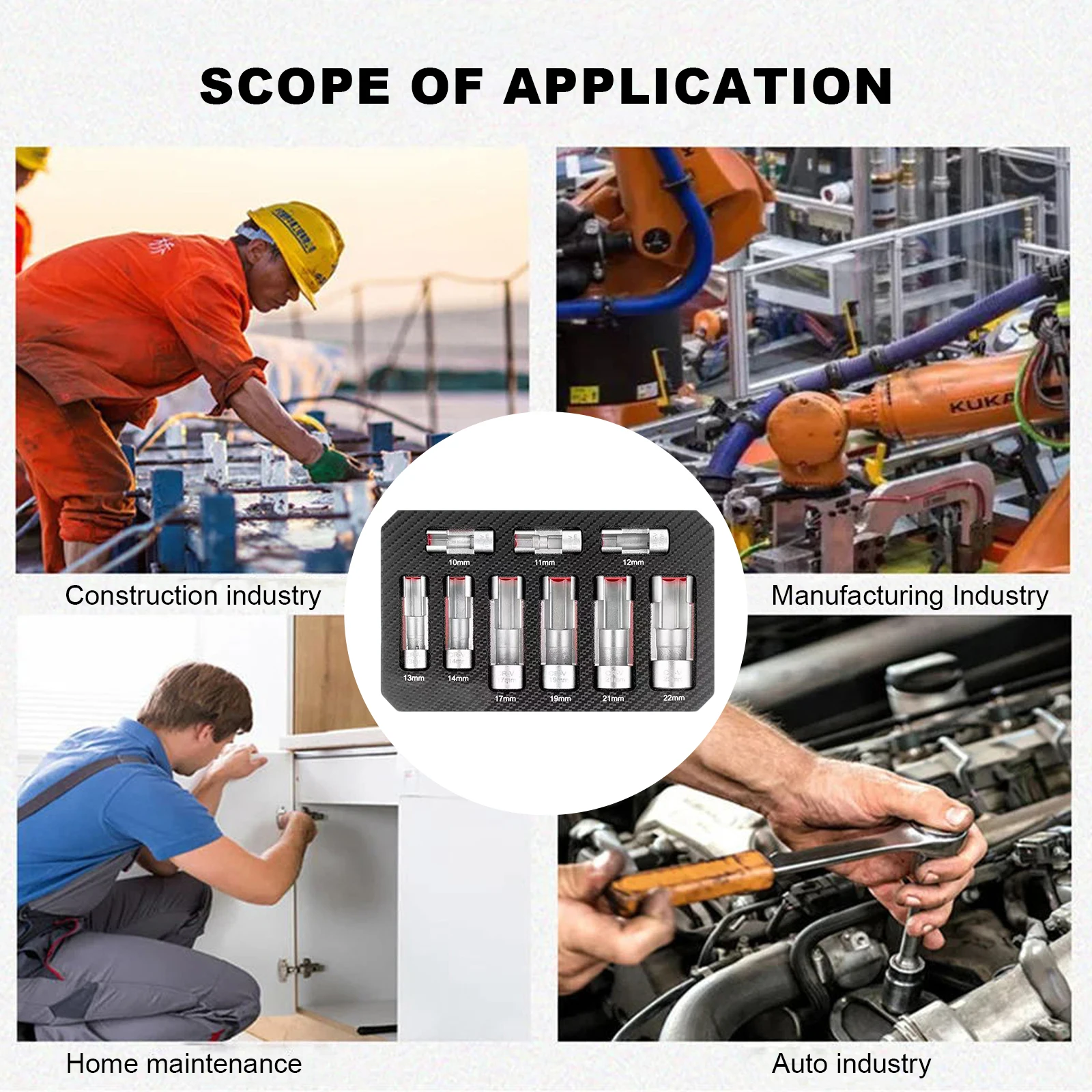 9 Pieces Oil Pressure Sending Unit Removal Kit Oxygen Sensor Socket Set Oxygen Sensor Removal Socket Tool for Vehicle
9 Pieces Oil Pressure Sending Unit Removal Kit Oxygen Sensor Socket Set Oxygen Sensor Removal Socket Tool for Vehicle