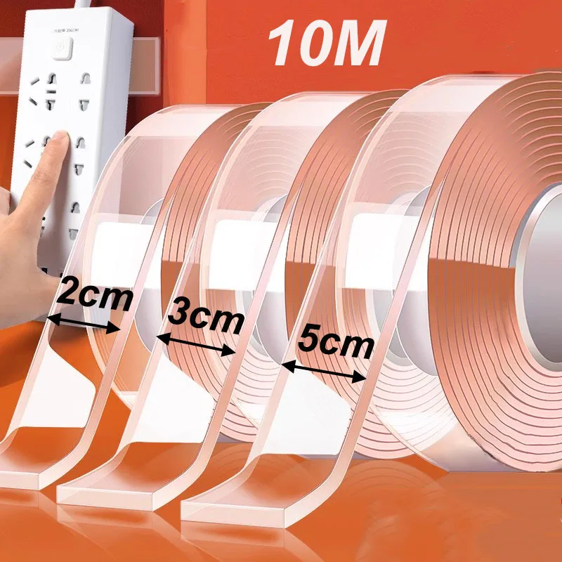 10M Double Sided Tape Heavy Duty Nano Tape Mounting Tape for Walls Wall Tape Clear Adhesive Tape for Poster Photo Wall Décor
10M Double Sided Tape Heavy Duty Nano Tape Mounting Tape for Walls Wall Tape Clear Adhesive Tape for Poster Photo Wall Décor
