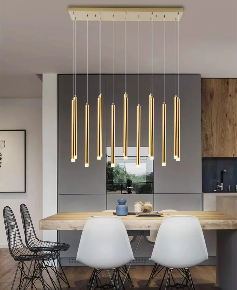 Modern Luxury Cylinder LED Pendant Light Long Lines Chandelier Hanging Lamp For Dining Room Kitchen Home Decor Lighting Fixture
Modern Luxury Cylinder LED Pendant Light Long Lines Chandelier Hanging Lamp For Dining Room Kitchen Home Decor Lighting Fixture