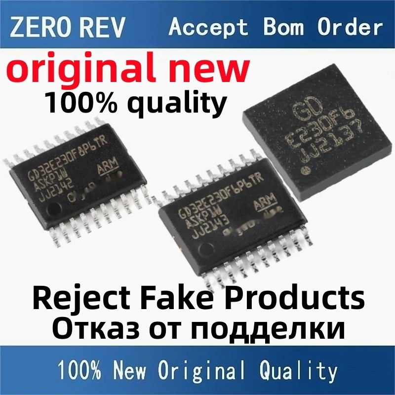 2Pcs 100% New GD32E230F6P6TR 32E230F6P6 GD32E230F8P6TR 32E230F8P6 TSSOP20 GD32E230F6V6TR 32E230F6V6 LGA20 MCU chips ic
2Pcs 100% New GD32E230F6P6TR 32E230F6P6 GD32E230F8P6TR 32E230F8P6 TSSOP20 GD32E230F6V6TR 32E230F6V6 LGA20 MCU chips ic