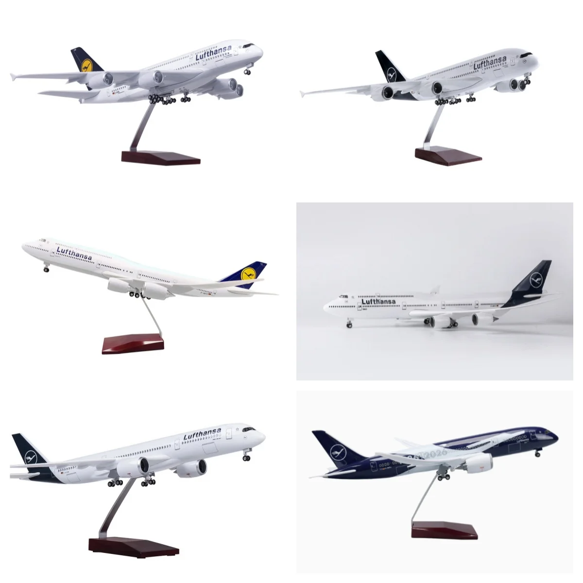 47cm Diecast Resin Planes Lufthansa A350 B747 B787 A380 Airplane Model Toy With Lights Stable Base For Aviation Hobby Collection
47cm Diecast Resin Planes Lufthansa A350 B747 B787 A380 Airplane Model Toy With Lights Stable Base For Aviation Hobby Collection