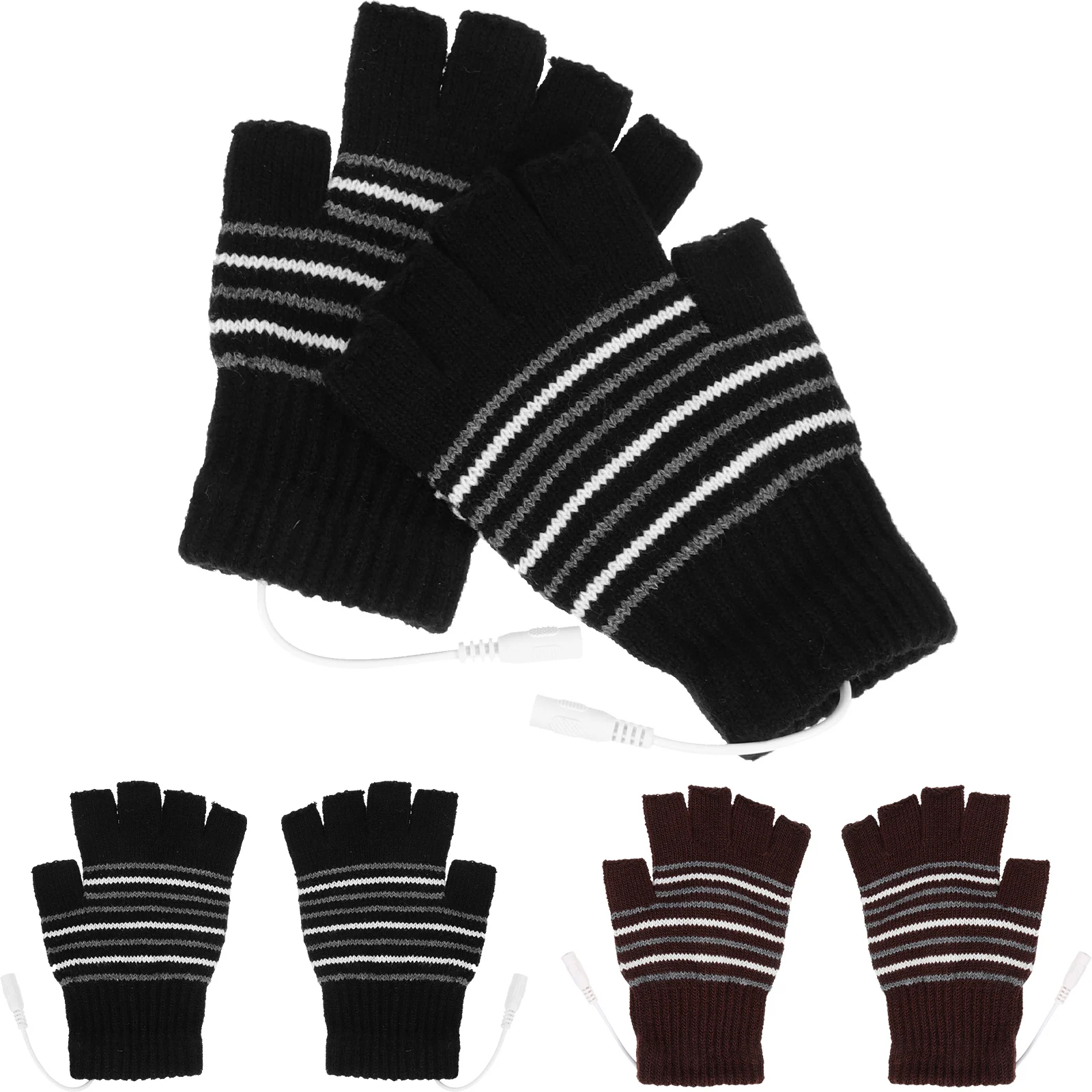 2 Pairs Heated Gloves Portable Thermal Windproof Mitts for Outdoor Work Warm Sports Skiing Riding Adjustable Breathable Knitted
2 Pairs Heated Gloves Portable Thermal Windproof Mitts for Outdoor Work Warm Sports Skiing Riding Adjustable Breathable Knitted
