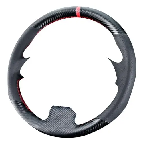 15 Inch Carbon Fiber Steering Wheel Cover With Red Stitching For Sedan Coupe 2008–2018 Models
15 Inch Carbon Fiber Steering Wheel Cover With Red Stitching For Sedan Coupe 2008–2018 Models