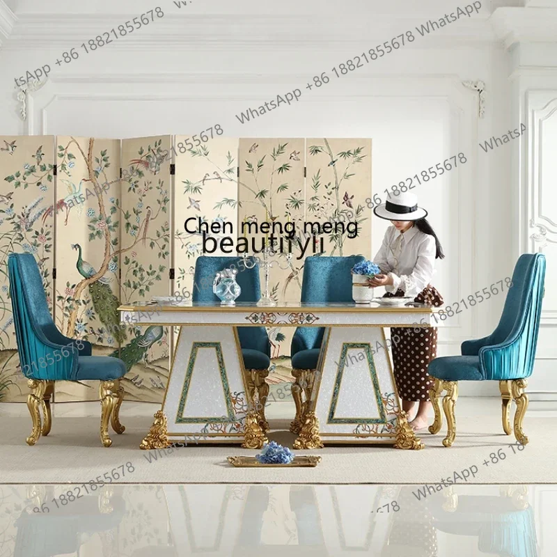 New style Mosaic 1.8M Long Dining Tables and Chairs Set European Restaurant Furniture Solid Wood ss 7304
New style Mosaic 1.8M Long Dining Tables and Chairs Set European Restaurant Furniture Solid Wood ss 7304