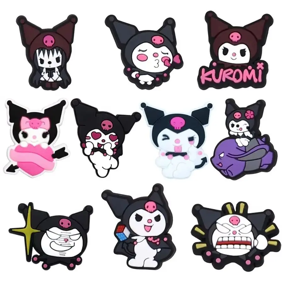 MINISO Cartoon Cute Sanrio Serie Clogs DIY Kuromi Shoe Flower Decorative Buckles Detachable Soft Rubber Shoe Charm Children gift
MINISO Cartoon Cute Sanrio Serie Clogs DIY Kuromi Shoe Flower Decorative Buckles Detachable Soft Rubber Shoe Charm Children gift