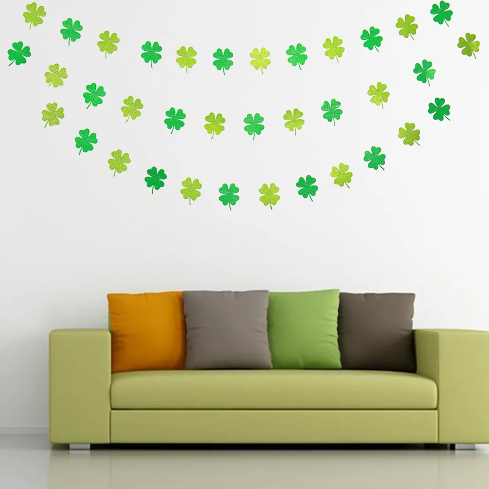 Four Leaf Clover Garland Banner 4m Long 8x6 5cm Shamrock Signs Reusable Double Sided St Patrick Day Decor Wall Mantle
Four Leaf Clover Garland Banner 4m Long 8x6 5cm Shamrock Signs Reusable Double Sided St Patrick Day Decor Wall Mantle