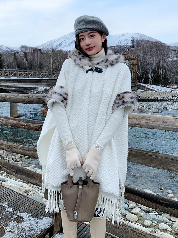Winter Elegant Scarf Women Ladies Layers Poncho Hooded Tassel Wraps Shawl Casual Warm Scarve Capa Para Mujer Pashmina Cloak New
Winter Elegant Scarf Women Ladies Layers Poncho Hooded Tassel Wraps Shawl Casual Warm Scarve Capa Para Mujer Pashmina Cloak New