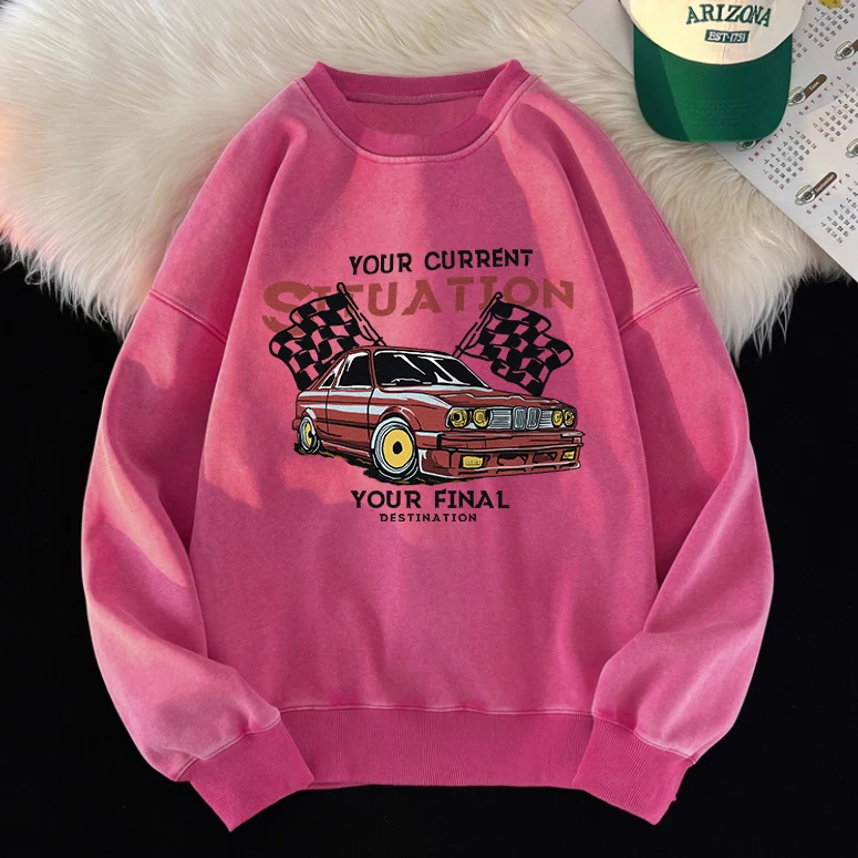 Autumn Womans Acid Wash Hoodie Retro Racing Graphic Printed Sweatshirt Fleece Warm Oversize Pullover Fashion Washed Streetwear
Autumn Womans Acid Wash Hoodie Retro Racing Graphic Printed Sweatshirt Fleece Warm Oversize Pullover Fashion Washed Streetwear