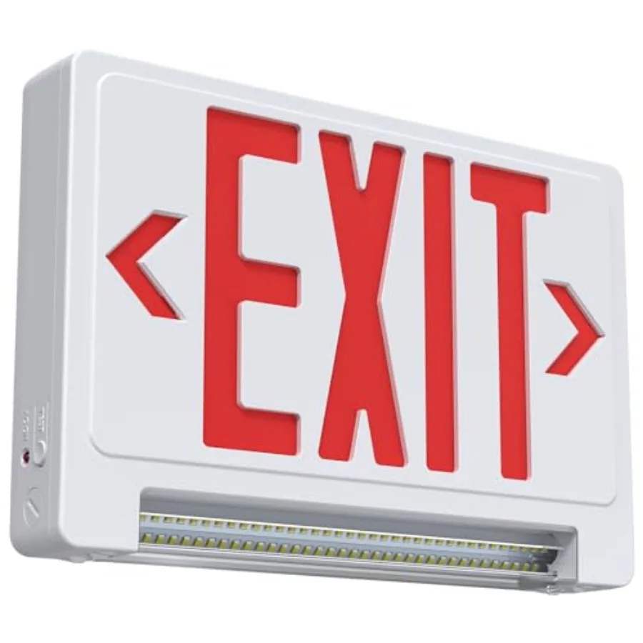 Exit Sign with Adjustable LED PipeExit Signs with Emergency Lights Bar Combo Compact Hardwired Exit Sign with Battery Backup Re
Exit Sign with Adjustable LED PipeExit Signs with Emergency Lights Bar Combo Compact Hardwired Exit Sign with Battery Backup Re